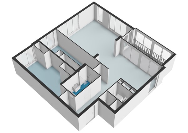 Floor plan - Anne Frankstraat 43, 1018 DM Amsterdam 